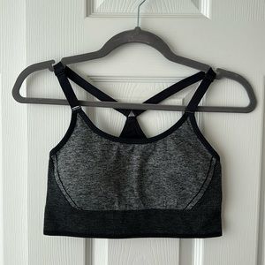 Black/Grey Sports Bra